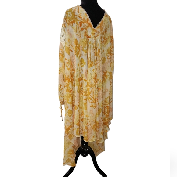 Free people lost in love golden yellow kimono - Picture 6 of 16